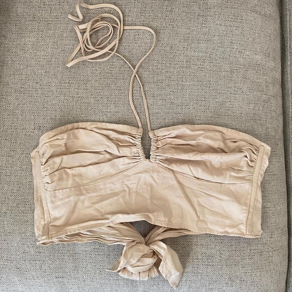 Linen Crop Top